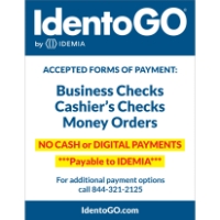 Forms of Payment Sign - State Legacy 
