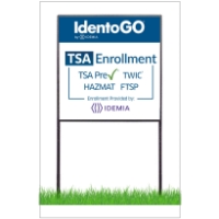 TSA Enrollment/IdentoGO Svc Yard Sign 