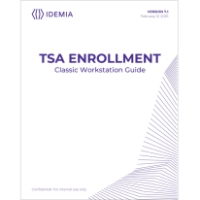 TSA ENROLLMENT Classic Workstation Guide v7.1 