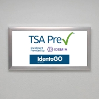 TSA PreCheck/IdentoGO Dual Svc Framed Wall Sign  