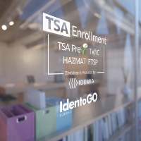 TSA Enrollment/IdentoGO Dual Svc Window Decal 23" or 18" 