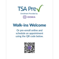 Walk-Ins Welcome TSA PreCheck 